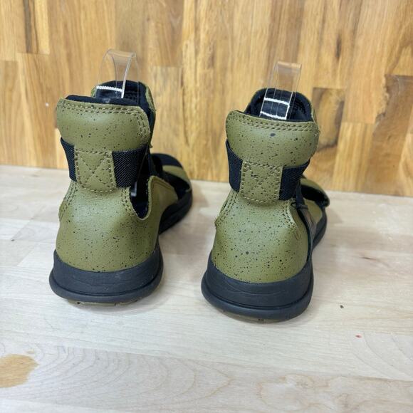 Sorel Women’s Explorer Gladiator Green Leather Gore Elastic Stretch Sandal 7.5 - Picture 5 of 11